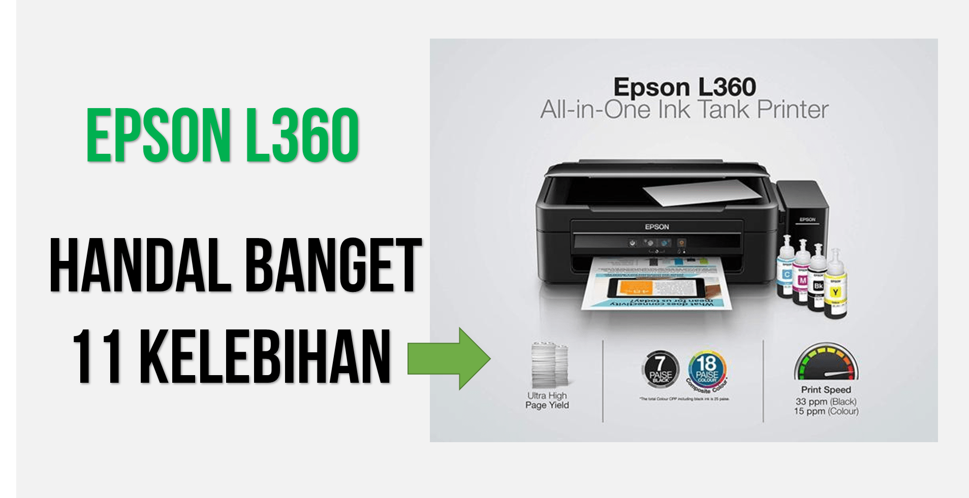 Keunggulan Printer Epson L360