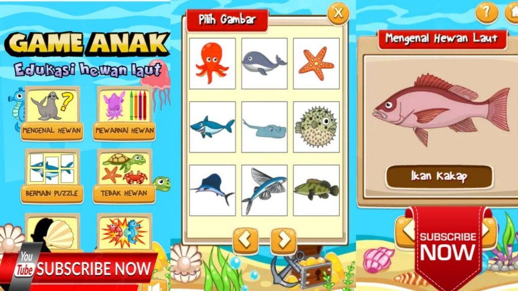 Game Anak Edukasi Hewan Laut
