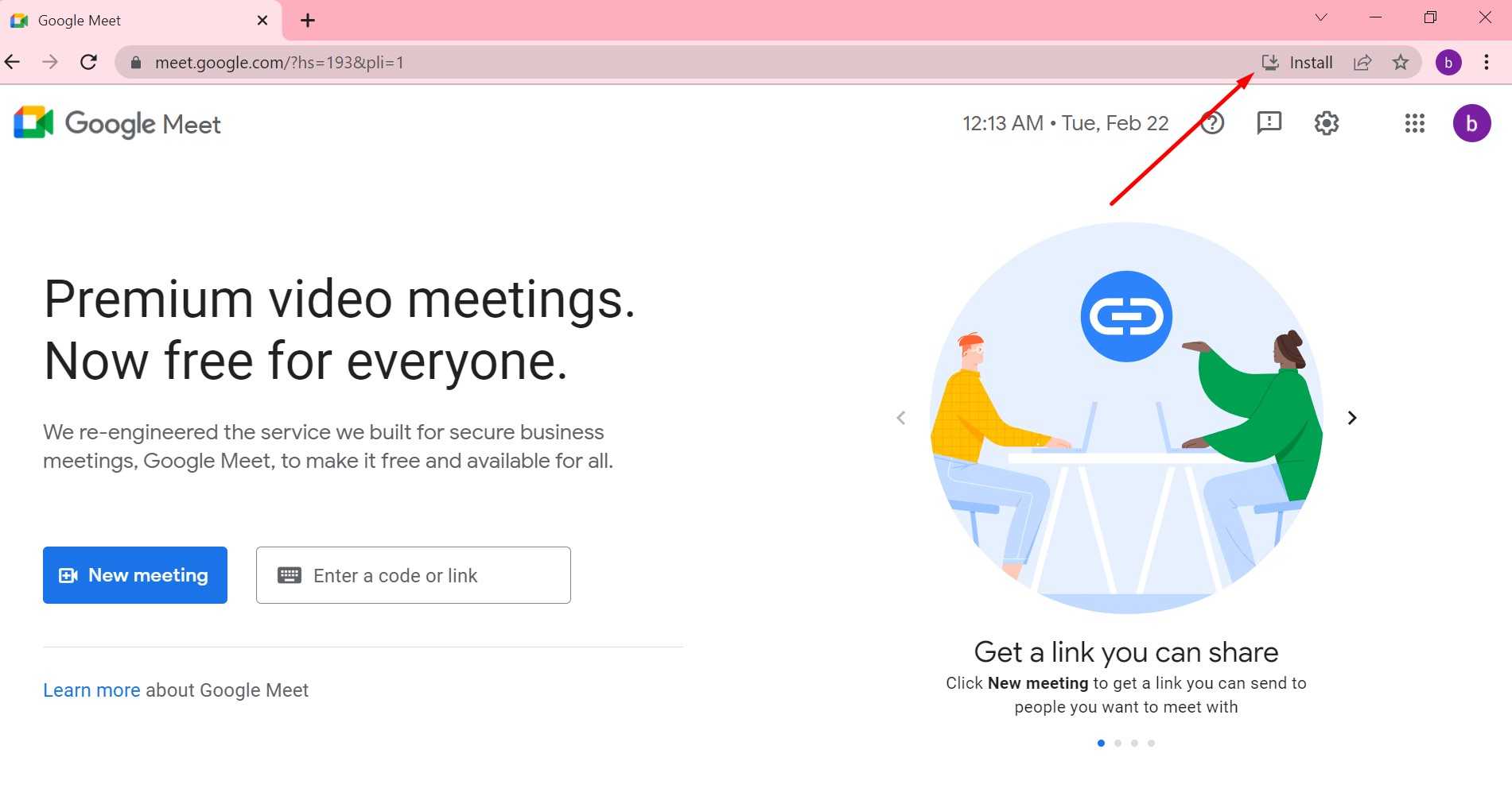 Install Google Meet Untuk Pembelajaran Daring atau Meeting