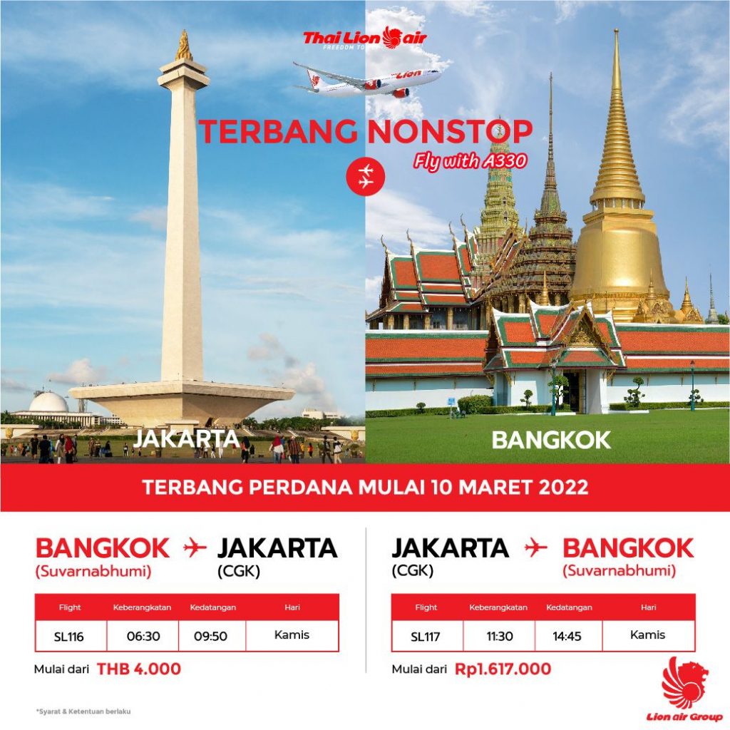 JAKARTA - BANGKOK Thai Lion Air