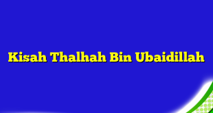 Kisah Thalhah Bin Ubaidillah