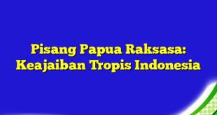 Pisang Papua Raksasa: Keajaiban Tropis Indonesia