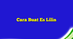 Cara Buat Es Lilin