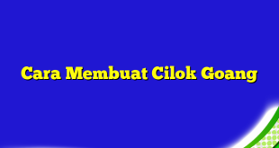 Cara Membuat Cilok Goang