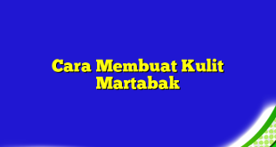 Cara Membuat Kulit Martabak