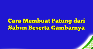 Cara Membuat Patung dari Sabun Beserta Gambarnya