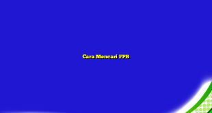 Cara Mencari FPB